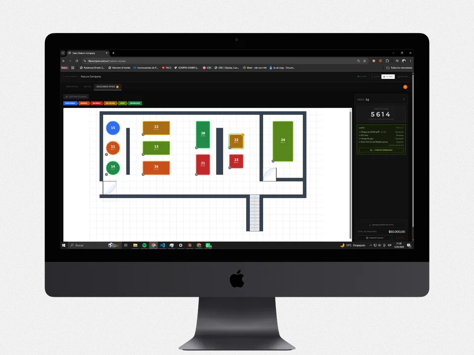 Modo plano del salón, totalmente editable